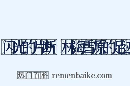 闪光的片断·林海雪原的足迹是什么意思的图片